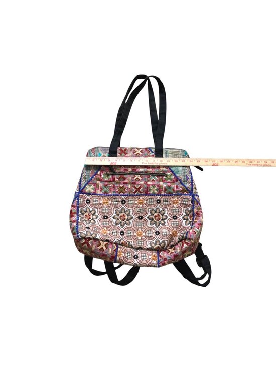WorldFinds Women\'s Backpack Bag Boho Chic Eclectic Kutch Embroidered Convertible main image 2